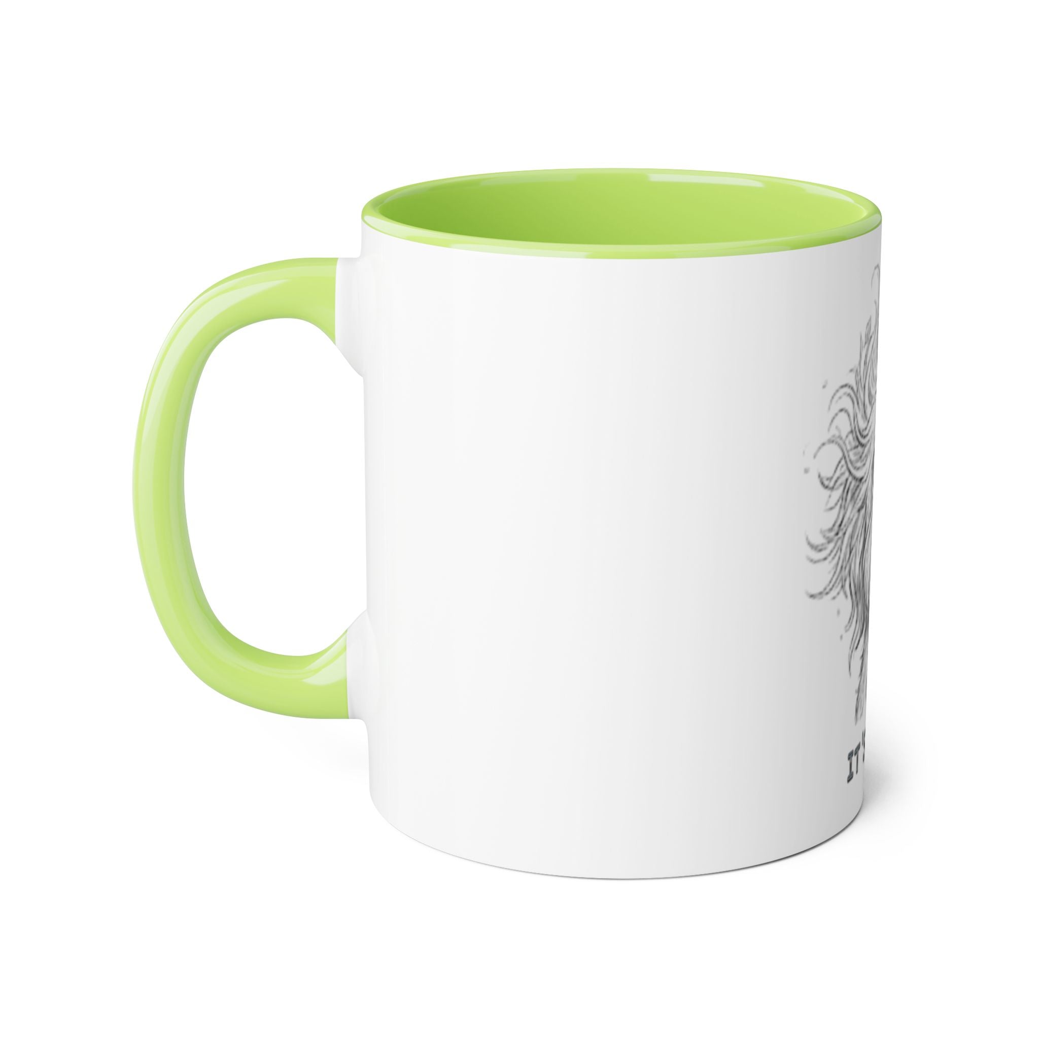 It's Monday Dog Mug — Cute Fluffy Pup Coffee Accent Mug, Funny Workweek Gift