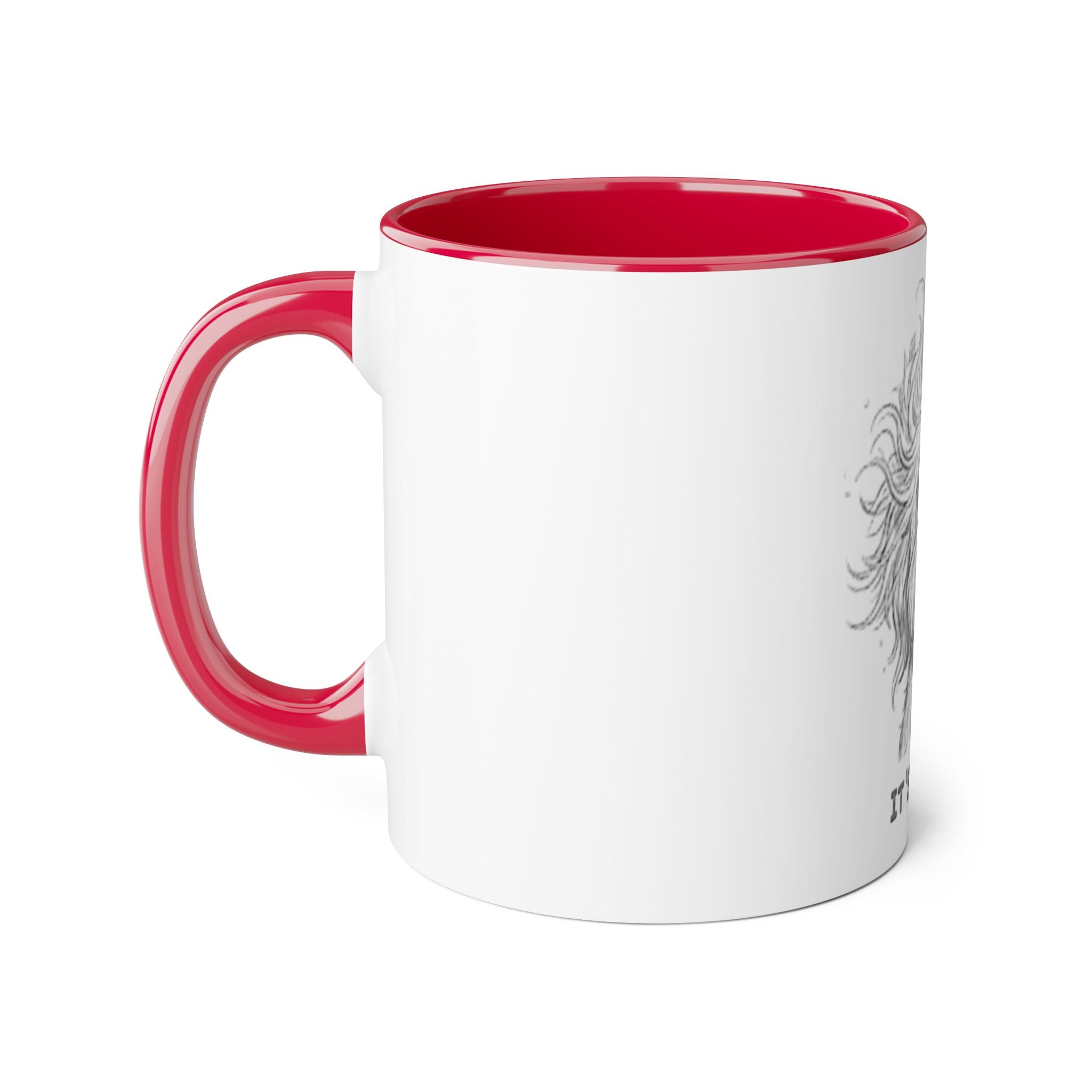 It's Monday Dog Mug — Cute Fluffy Pup Coffee Accent Mug, Funny Workweek Gift